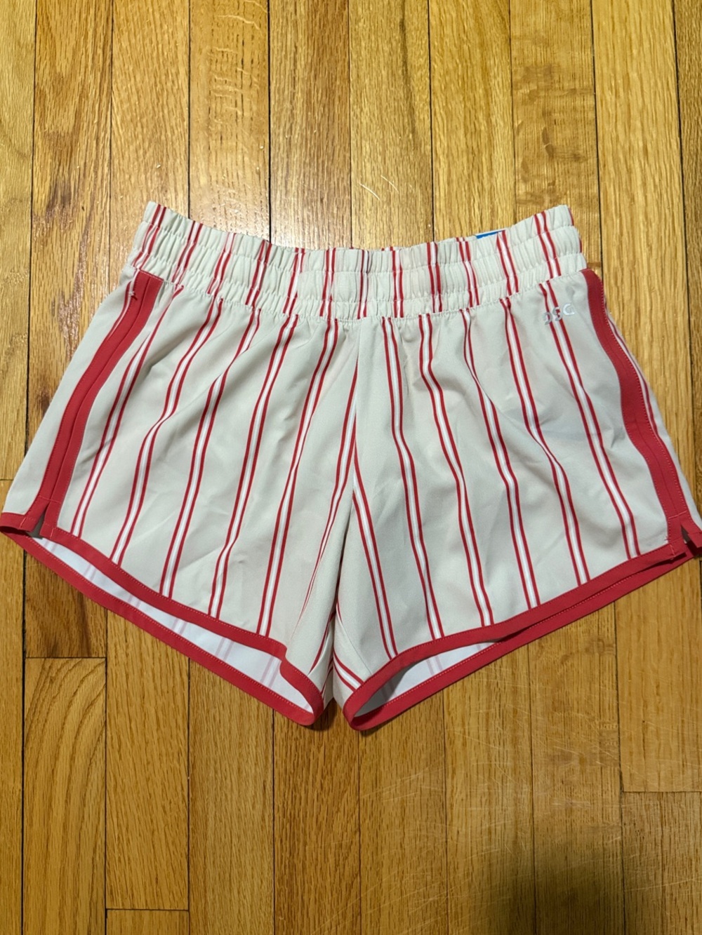 DSG Off White Shorts with Tofu and Red Stripes
